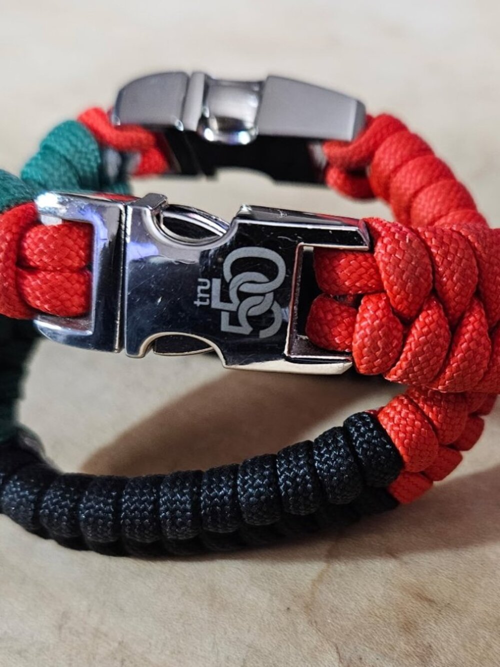Set Of 2 African American Flag bracelet style created by tru550 Unisex